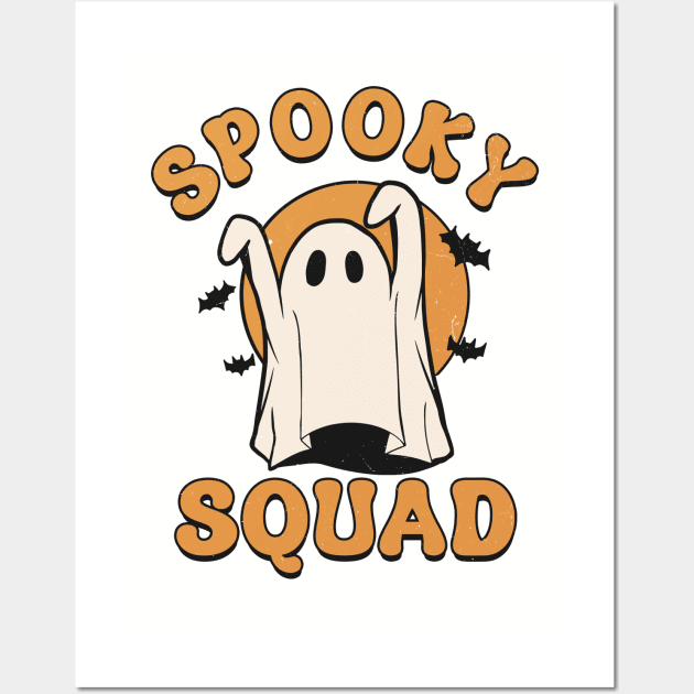 Spooky squad groovy ghost Wall Art by RusticVintager